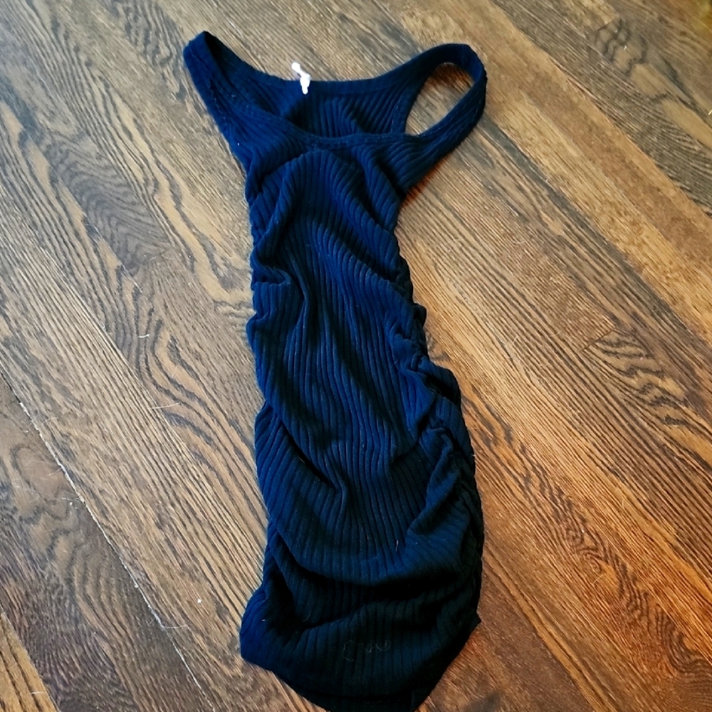 Project Social T Dark Ribbed Dress